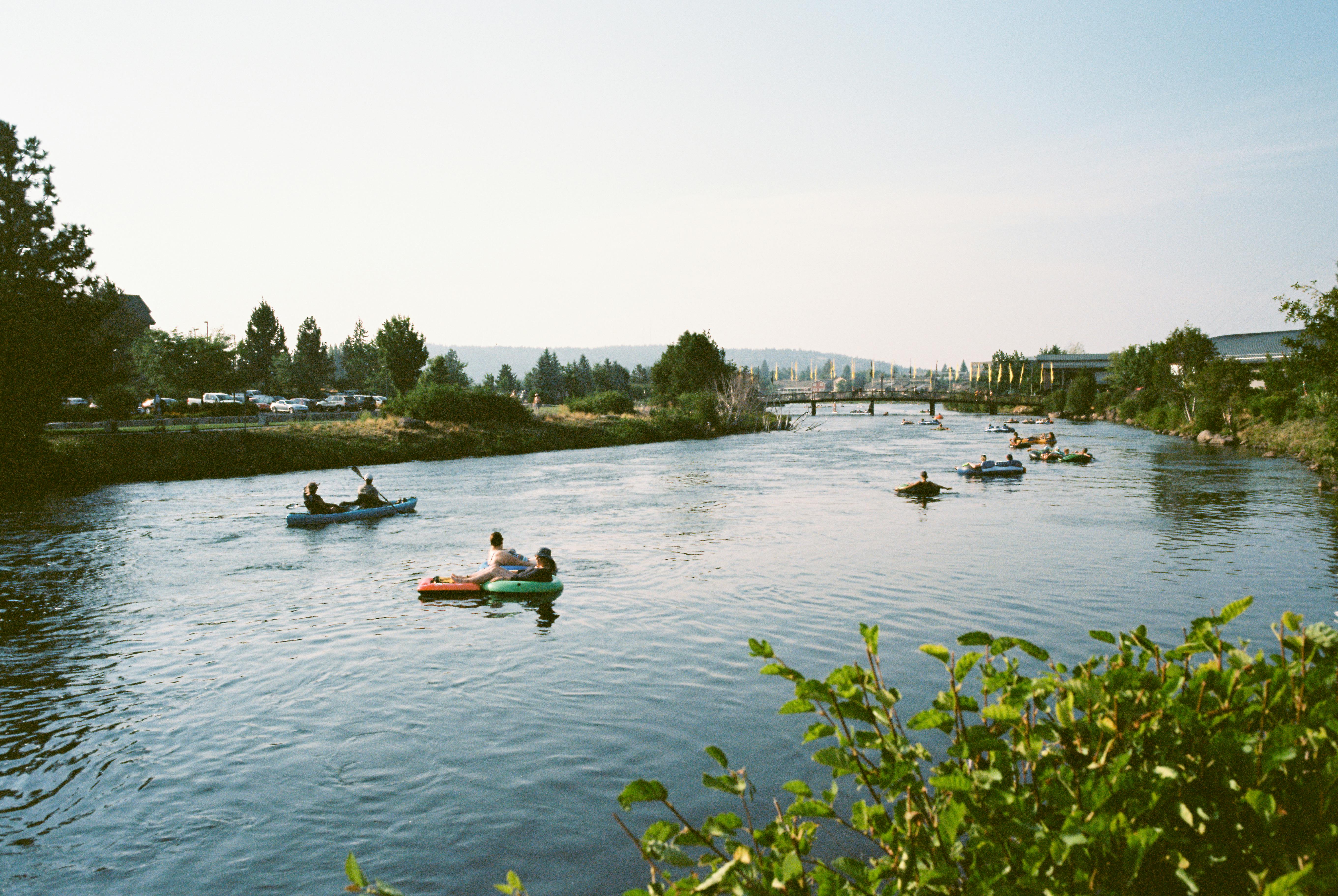 Floating on the Deschutes River