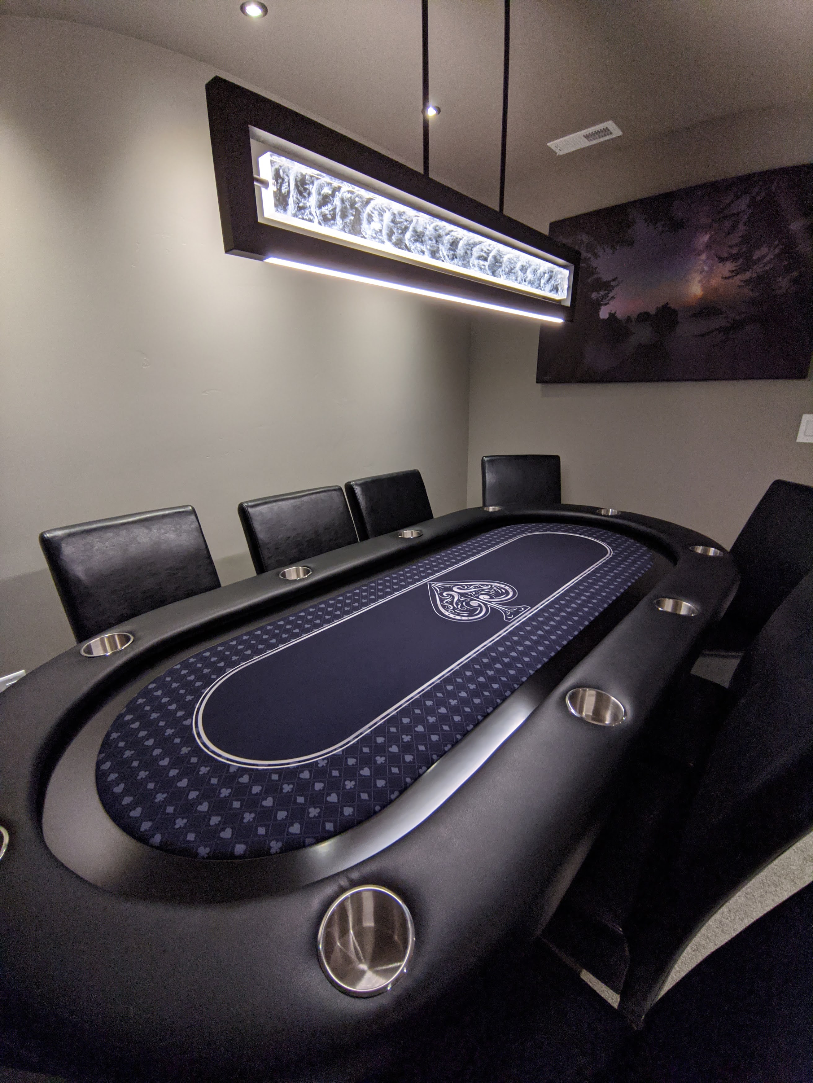 Poker table for game nights